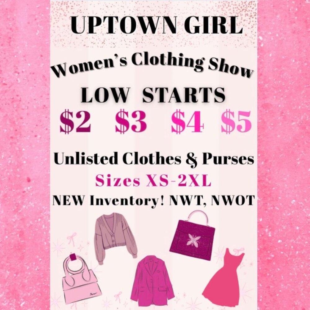 UPTOWN GIRL LIVE SHOW! LIKE! SEE LIVE DATES! SHOES, BAGS, NWT, NWOT CLOTHES BOHO